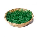 Bambusschale mit Ostergras, rund