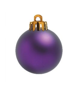 Weihnachtskugeln Ø40mm, 18 Stk./Box, lila matt