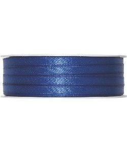Doppelsatin-Band B:6mm, königsblau, 50m/Rolle