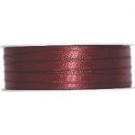 Doppelsatin-Band B:6mm, weinrot(bordeaux), 50m/Rolle