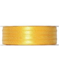 Doppelsatin-Band B:6mm, gelb, 50m/Rolle