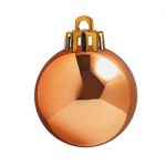 Weihnachtskugeln Ø40mm, coffee glänzend, 18 Stück/Box