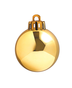 Weihnachtskugeln Ø60mm, gold glänzend, 24 Stück/Box – Bild 2