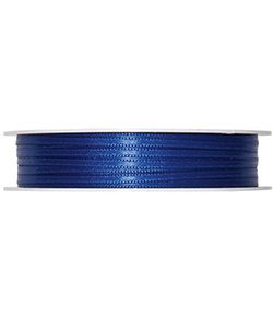 Doppelsatin-Band B:3mm, königsblau, 50m/Rolle