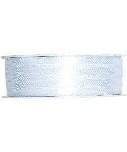 Doppelsatin-Band B:3mm, weiß, 50m/Rolle