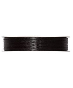 Doppelsatin-Band B:3mm, schwarz, 50m/Rolle