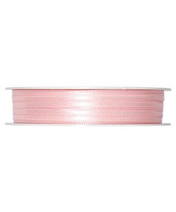 Doppelsatin-Band B:3mm, hellrosa, 50m/Rolle
