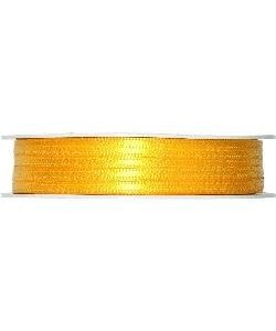 Doppelsatin-Band B:3mm, gelb, 50m/Rolle