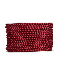Kordel Ø4mm, weinrot, L:25m/Rolle