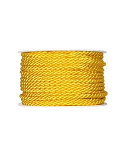 Kordel Ø4mm, gelb, L:25m/Rolle