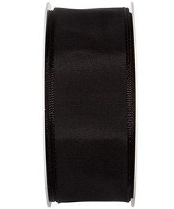 Drahtkantenband B:40mm, schwarz, L:25m/Rolle