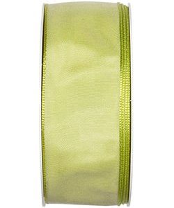 Drahtkantenband B:40mm, hellgrün, L:25m/Rolle