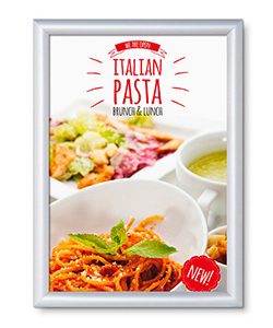 Wechselrahmen B1 Quick-Flip DIN A2, silber
