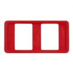 Klick-Anhängerahmen rot 7,4x21 cm