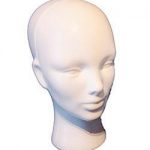Deko-Damenkopf H:30cm, weiß