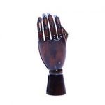 Holzhand H:25,5cm, links, dunkel
