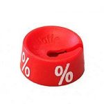 Marketing-Reiter %, rot, VE=25 Stk./Beutel