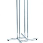 Abhängeständer x 4, Vierkantrohr, H:122cm, chrom