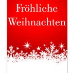 Rahmenplakat Fröhliche Weihnachten, Din A1