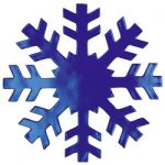 Schneeflocke blau Ø40cm
