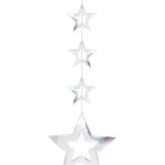 Konturen-Sternkette 90x30cm, silber