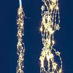 LED-Lichtdraht-Bund mit Sterne, warm-weiß