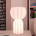 Tischlampe Cucun 60 Ø37xH:58cm, weiß m.Japanpapieroptik