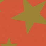 Stoff Giant Star orange/gold