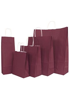 Papierflaschentasche Smartline bordeaux, VE=25 Stk.