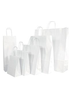 Papiertragetasche Smartline weiß, HxBxT:41x32x12cm, VE=25 Stk.