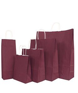 Papiertragetasche Smartline bordeaux(weinrot), HxBxT:41x32x12cm, VE=25 Stk.