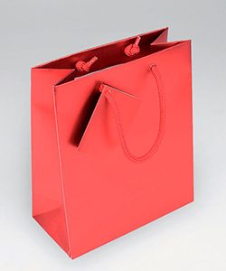 Tragetasche Deluxe rot matt, VE=10 Stk.