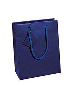Tragetasche Luxury Line blau. 10Stk./Pkg.