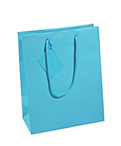 Tragetasche Luxury Line hellblau. 10Stk./Pkg.