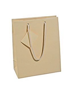 Tragetasche Luxury Line creme. 10Stk./Pkg.