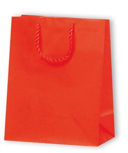 Papiertragetasche Standard, H:23x10x18cm, rot