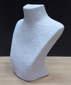 Schmuckbüste Mani weiß 31 cm
