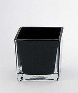 Glaswürfel Cubic 6x6x6cm, schwarz