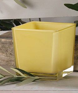 Glaswürfel Cubic 8x8x8cm, gelb
