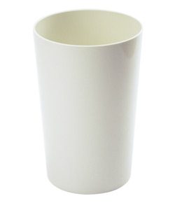 Vase Lack H:23xØ:15cm, weiss
