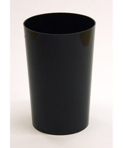 Vase Lack H:23xØ:15cm, schwarz