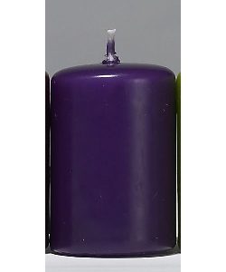 Stumpenkerze lila H:10/Ø:7cm, VE:8 Stück