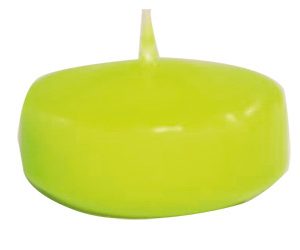 Schwimmkerzen Ø48 mm limonengrün