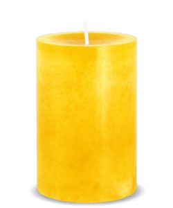 Kerze Trend Ø7/H:9cm, zitrone