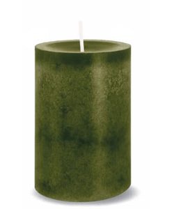 Kerze Trend Ø7/H:18cm, moosgrün