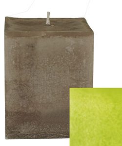 Vierkantkerze Trend limone 68 mm