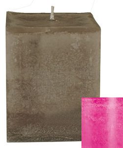 Vierkantkerze Trend pink