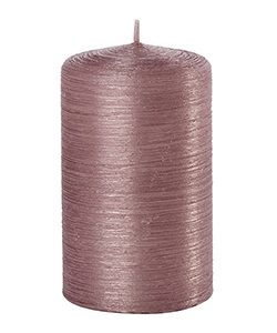 Kerze Rustikana H/Ø: 10/6cm, rose (rosengold)