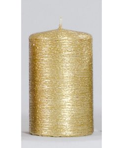 Kerze Rustikana H/Ø:10/6cm, gold