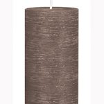 Kerze Rustic H/ø 110/60mm stein